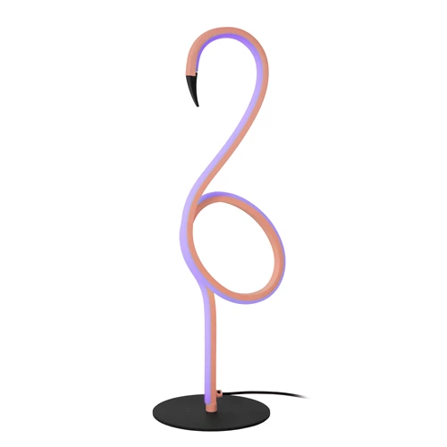 Lucide FLAMINGO - Lampe de table - LED Dim. - Rvb - Rose - détail 2